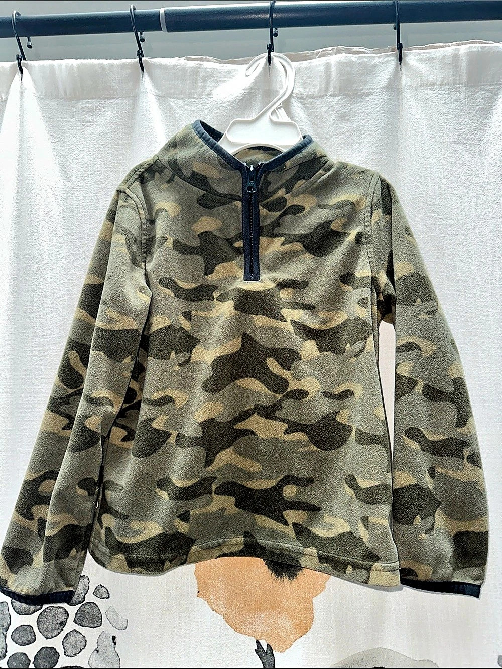 OshKosh B'gosh Boys Camouflage Microfleece Quarter-Zip Pullover Boys Camo